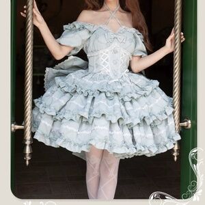🛑LAST CHANCE🛑 NWT Ocelot Mint Sweet Lolita OP Princess Dress
